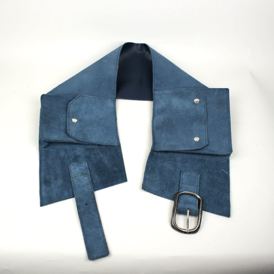 Gürtel mit Taschen - Größe M/L,  blau