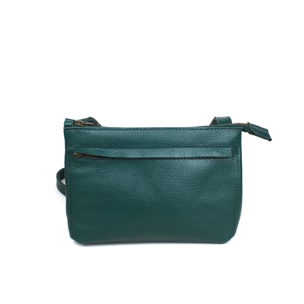 kleine Tasche im Querformat S - grün