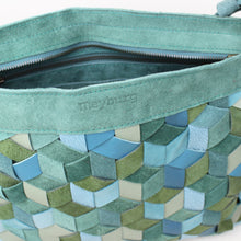 Lade das Bild in den Galerie-Viewer, Handtasche geflochten - Grün / Türkis
