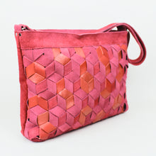 Lade das Bild in den Galerie-Viewer, Handtasche geflochten - Pink / Rot
