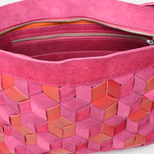 Lade das Bild in den Galerie-Viewer, Handtasche geflochten - Pink / Rot
