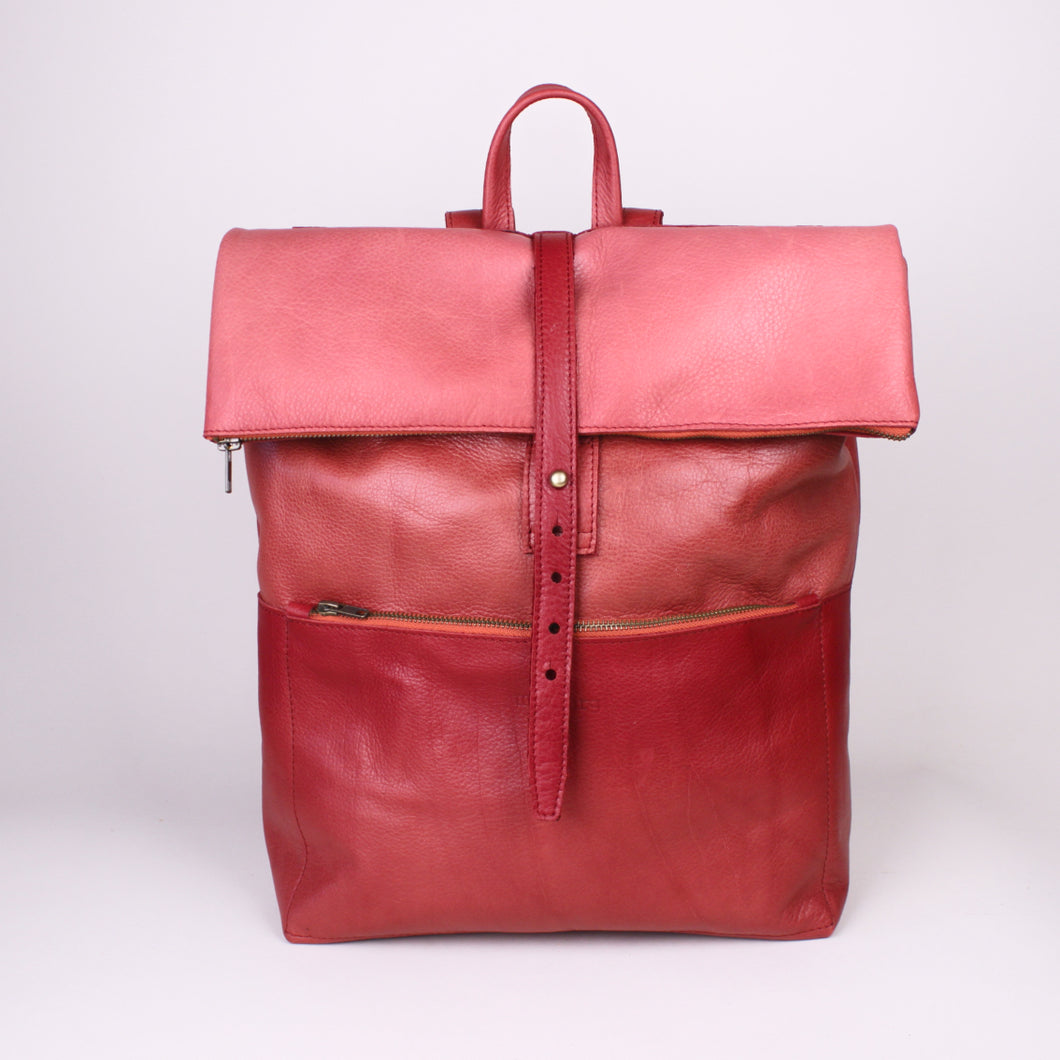 Rolltop Rucksack L- Rottöne